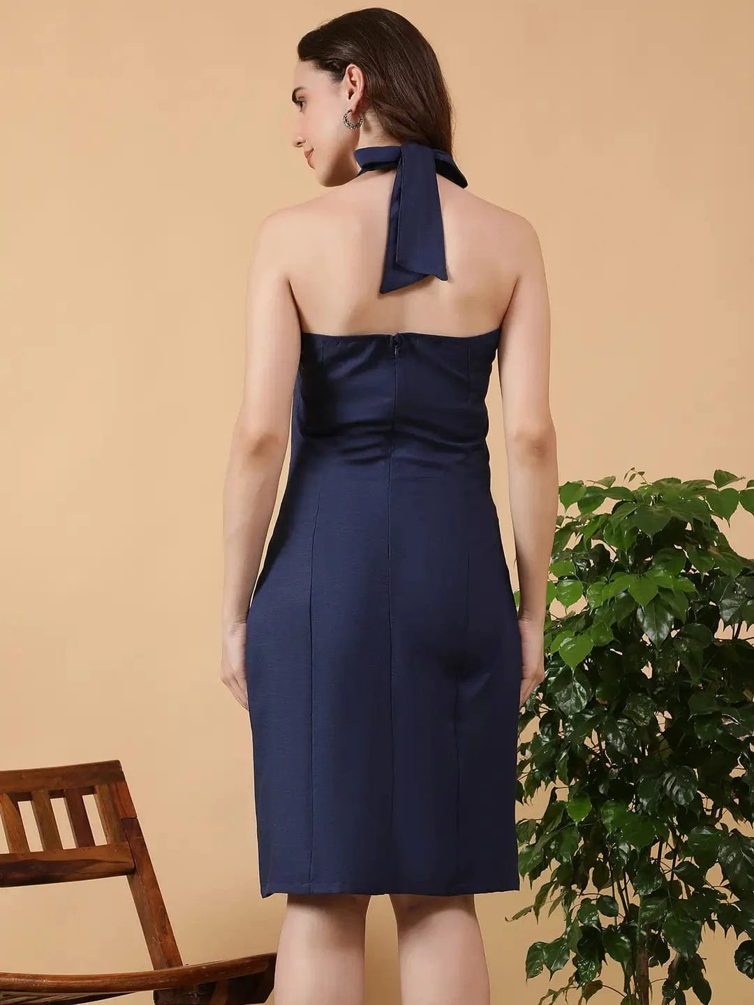 Women Navy Blue Dress