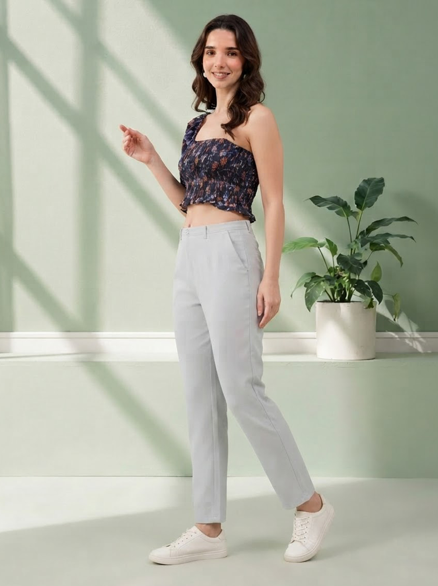 Multicolor Floral Print Crop Top