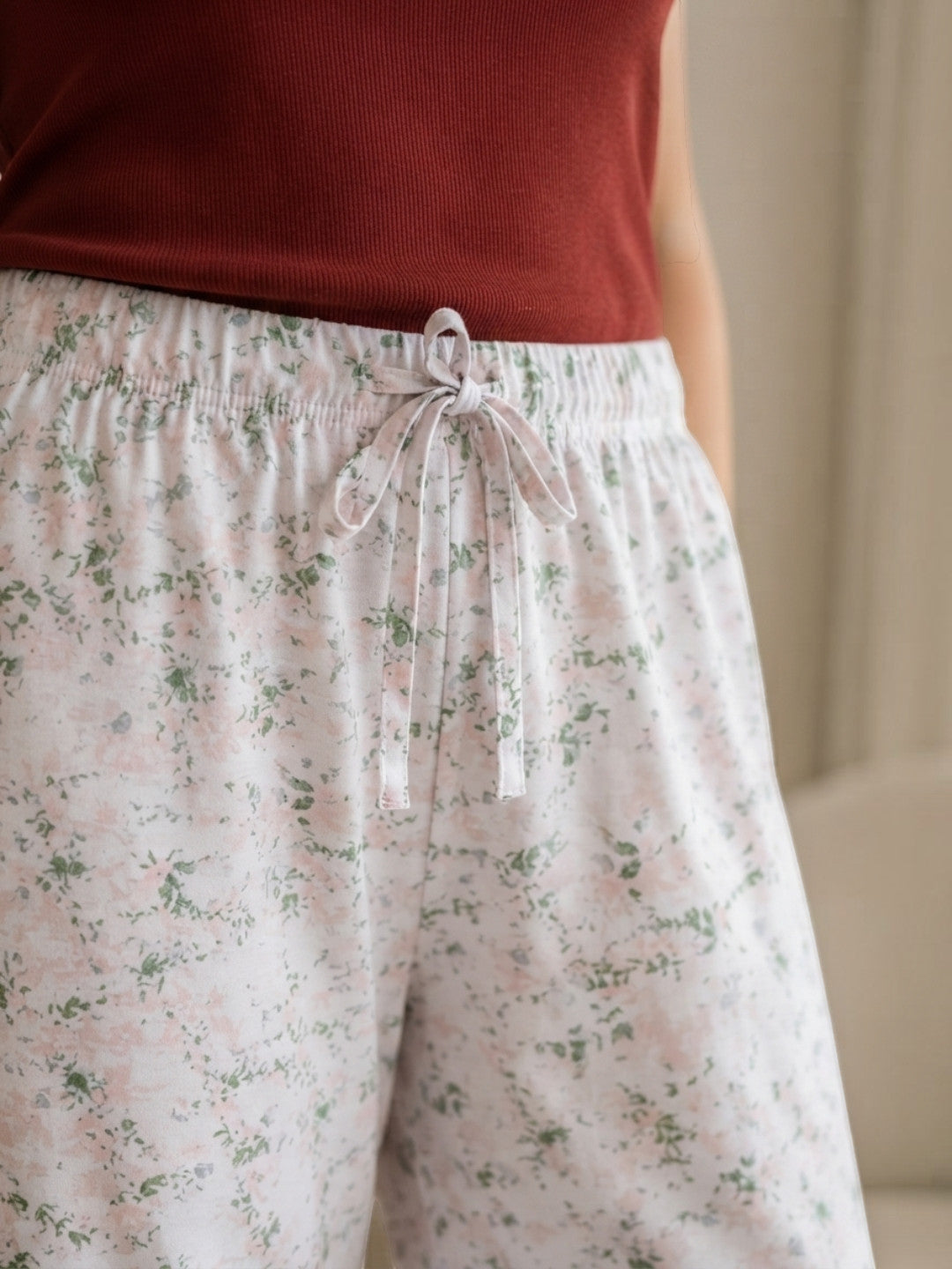 Women Multicolor Floral Print Nightwear Pajama Oxolloxo