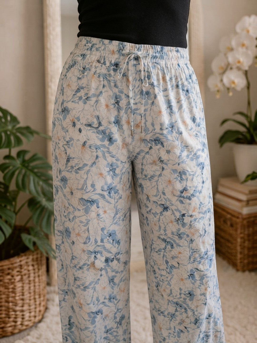 Women Multicolor Floral Print Nightwear Pajama Oxolloxo