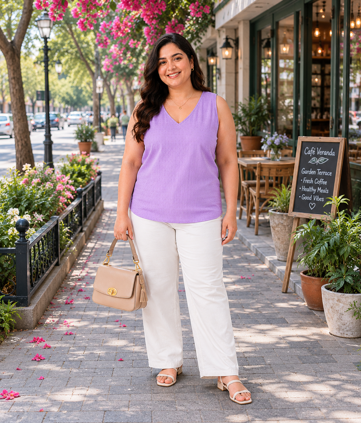 Women Plus Size Lilac Top- Pre Order
