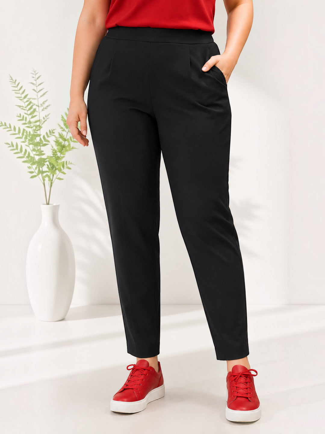 Women Plus Size Black Pant - Pre Order