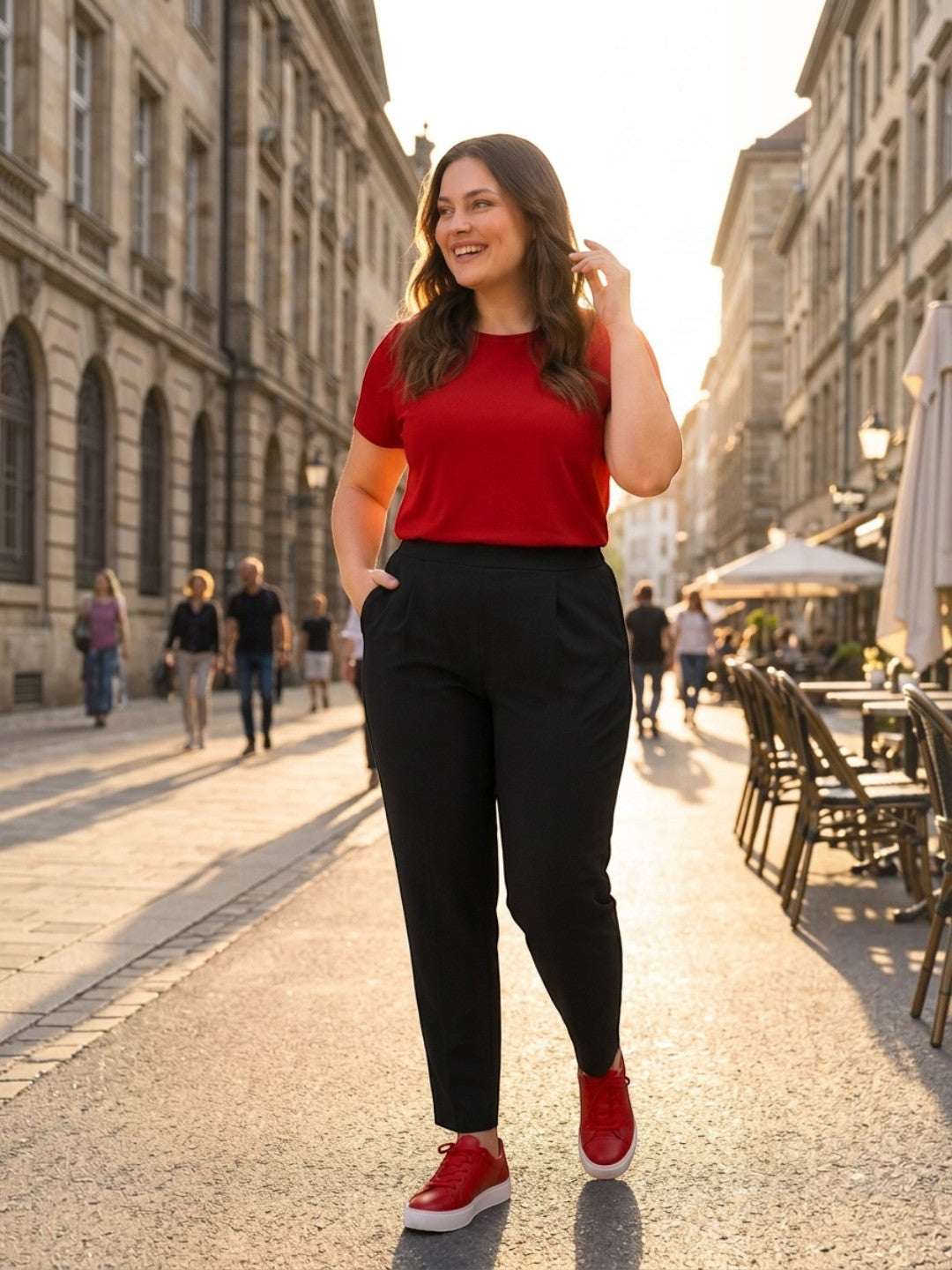 Women Plus Size Black Pant - Pre Order