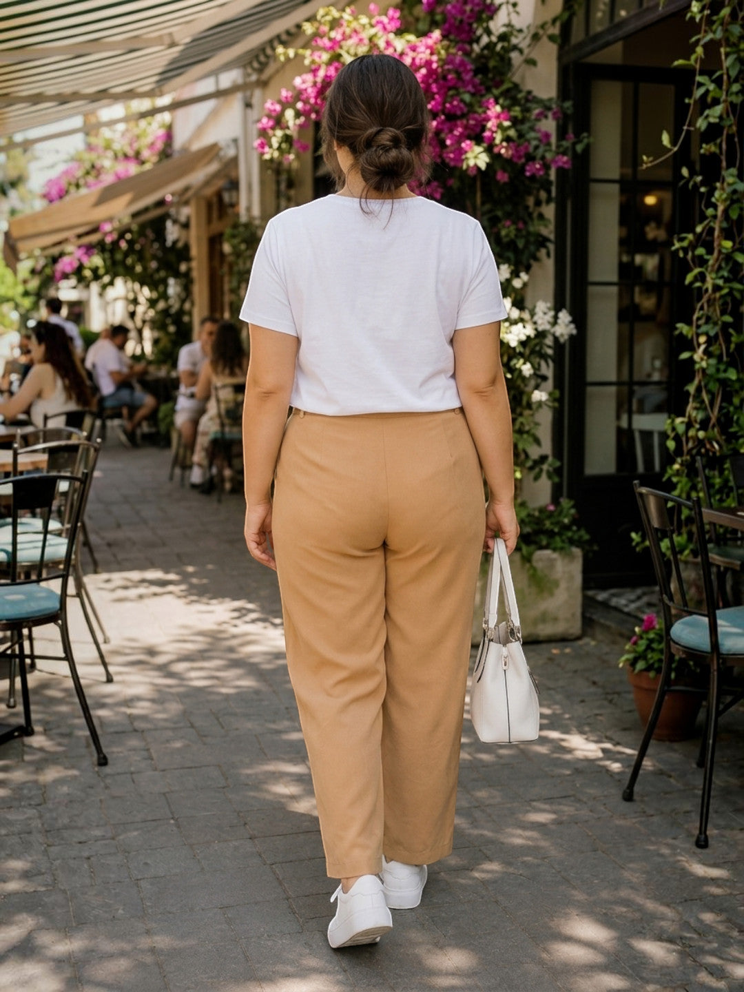 Women Plus Size Beige Pant - Pre Order
