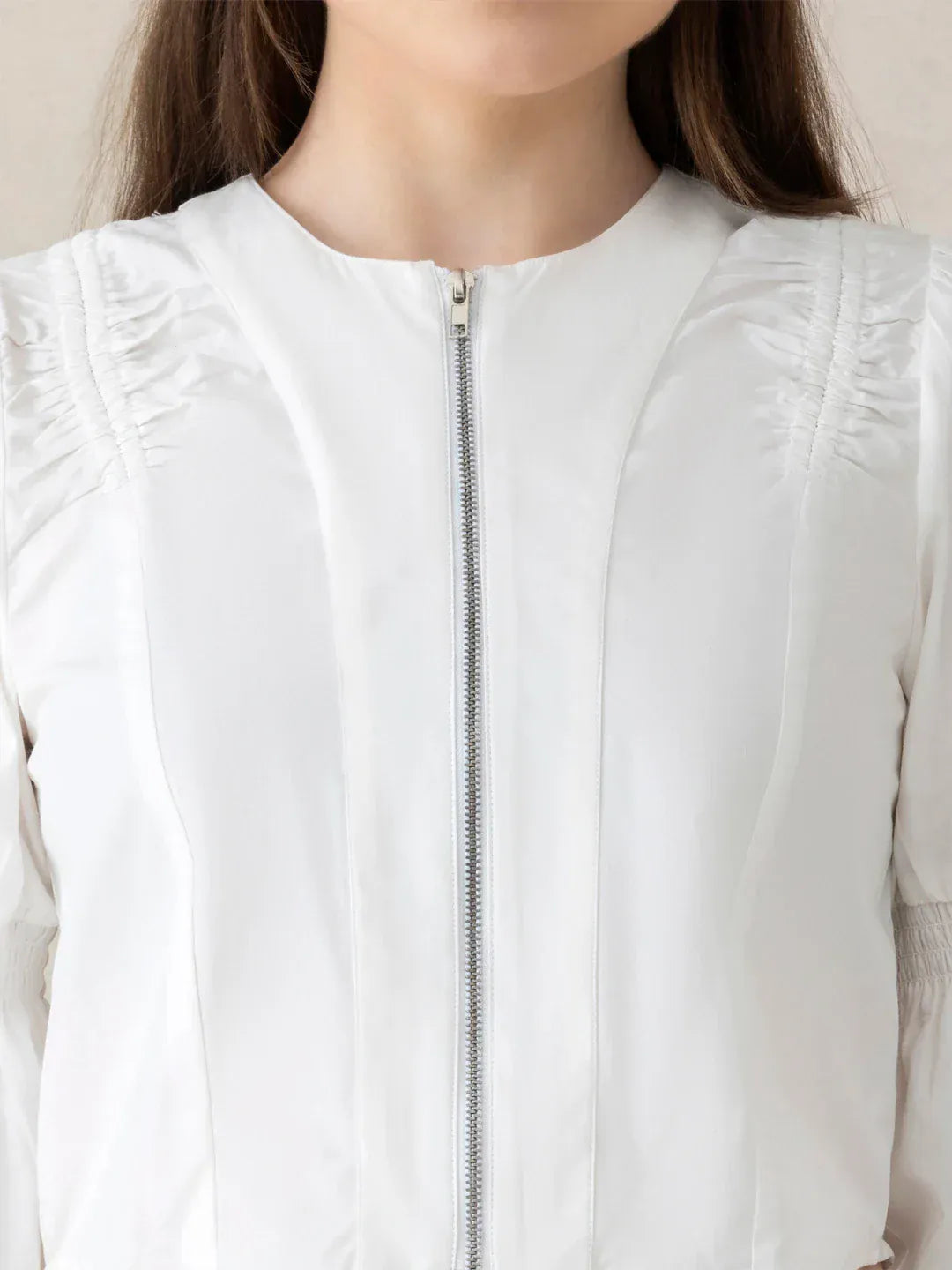 White Cotton Crop Top