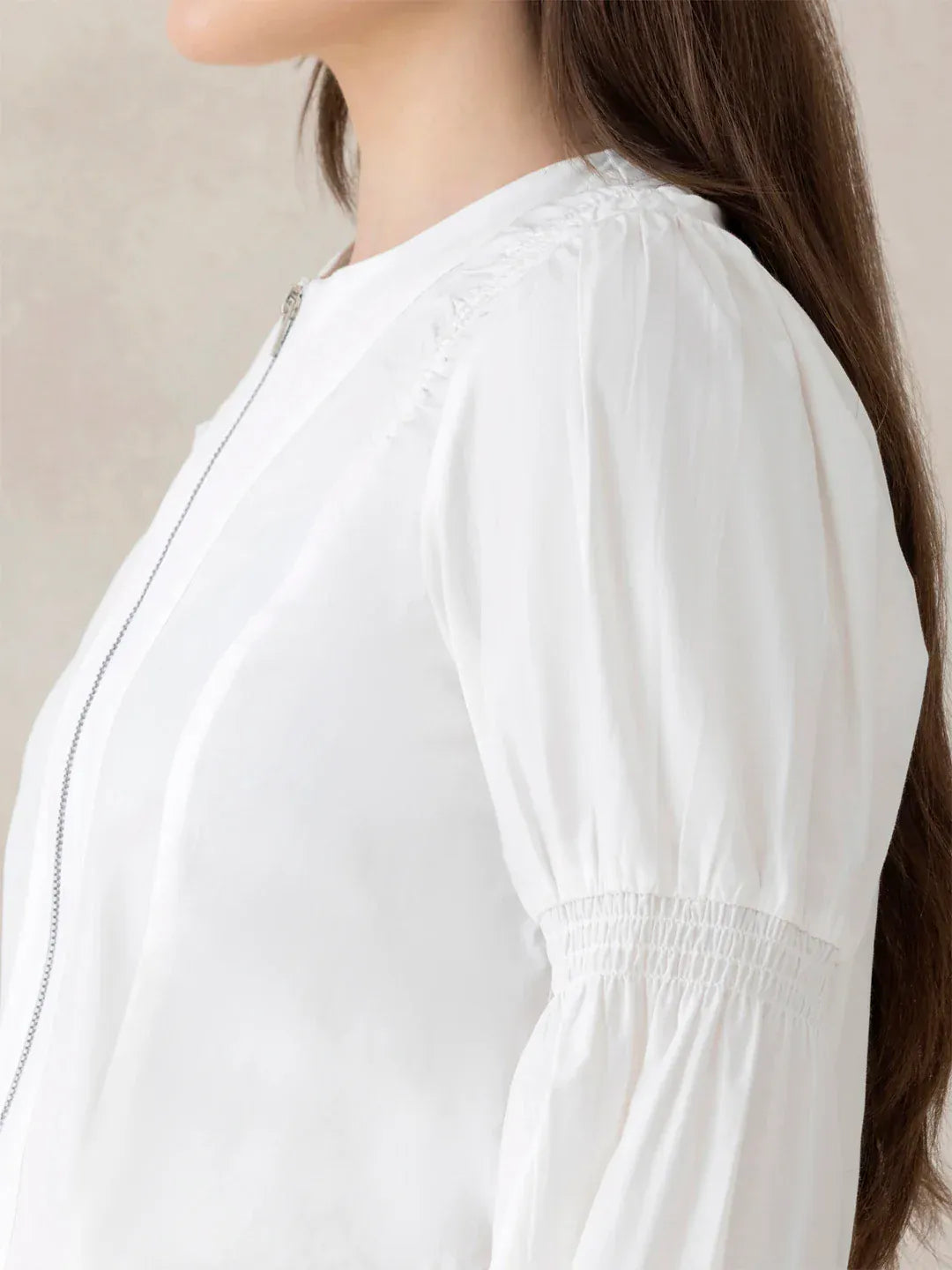 White Cotton Crop Top