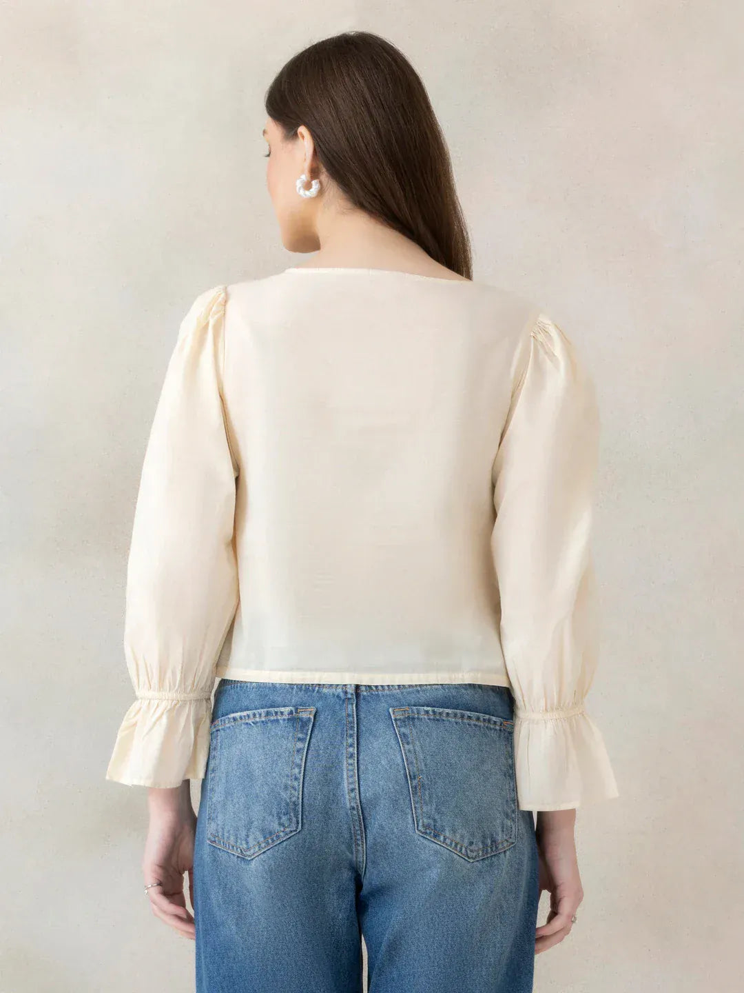 Beige Cotton Top