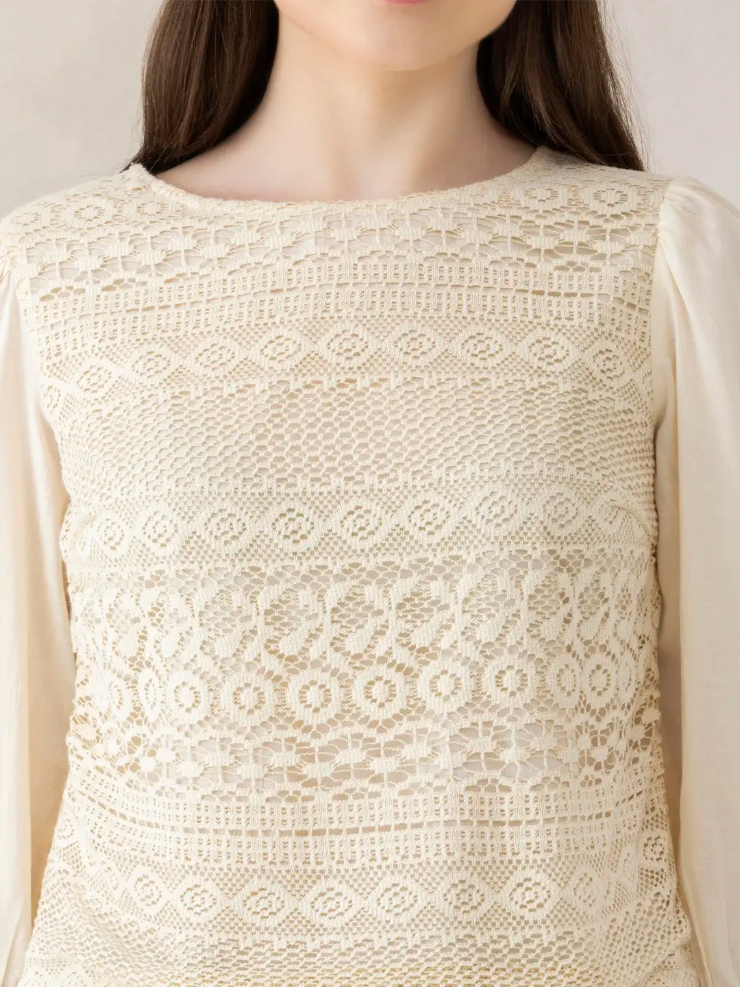Beige Cotton Top
