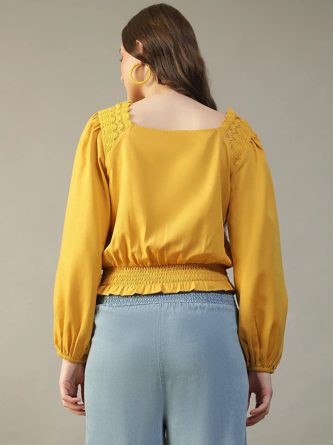 Women Yellow Top For Girls