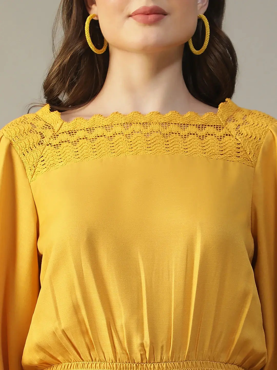Women Yellow Top For Girls