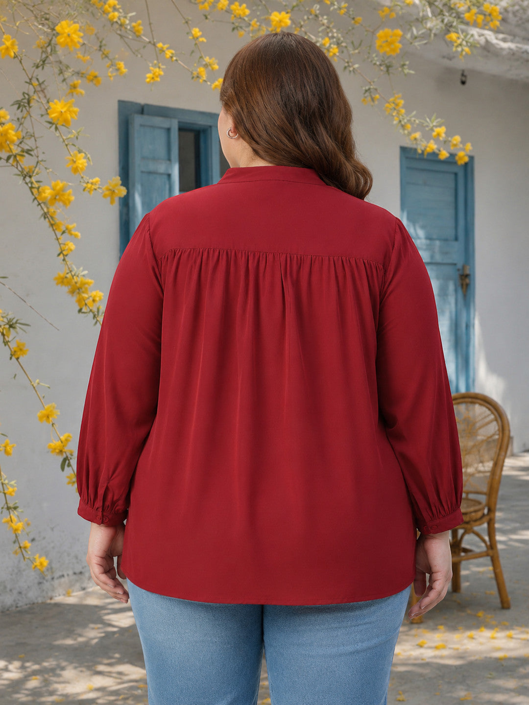 Plus Size Red Top