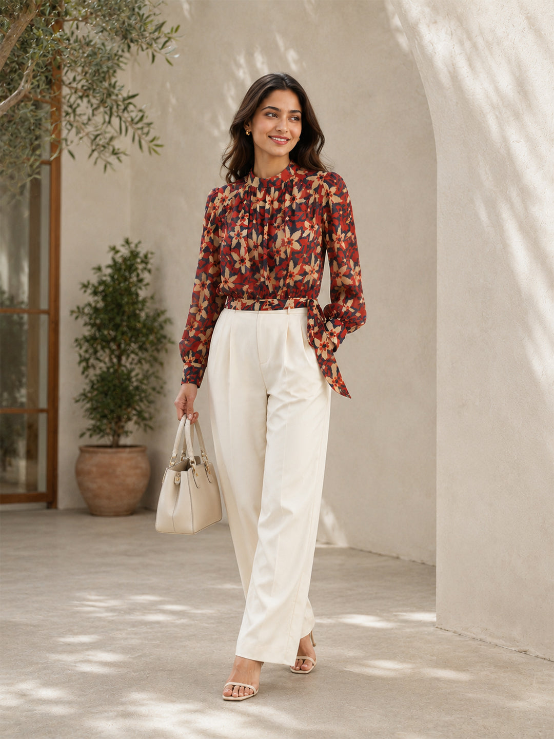 Multicolor Floral Print Top
