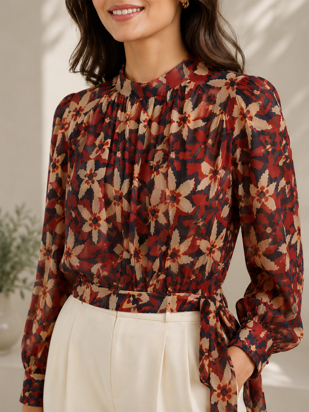 Multicolor Floral Print Top