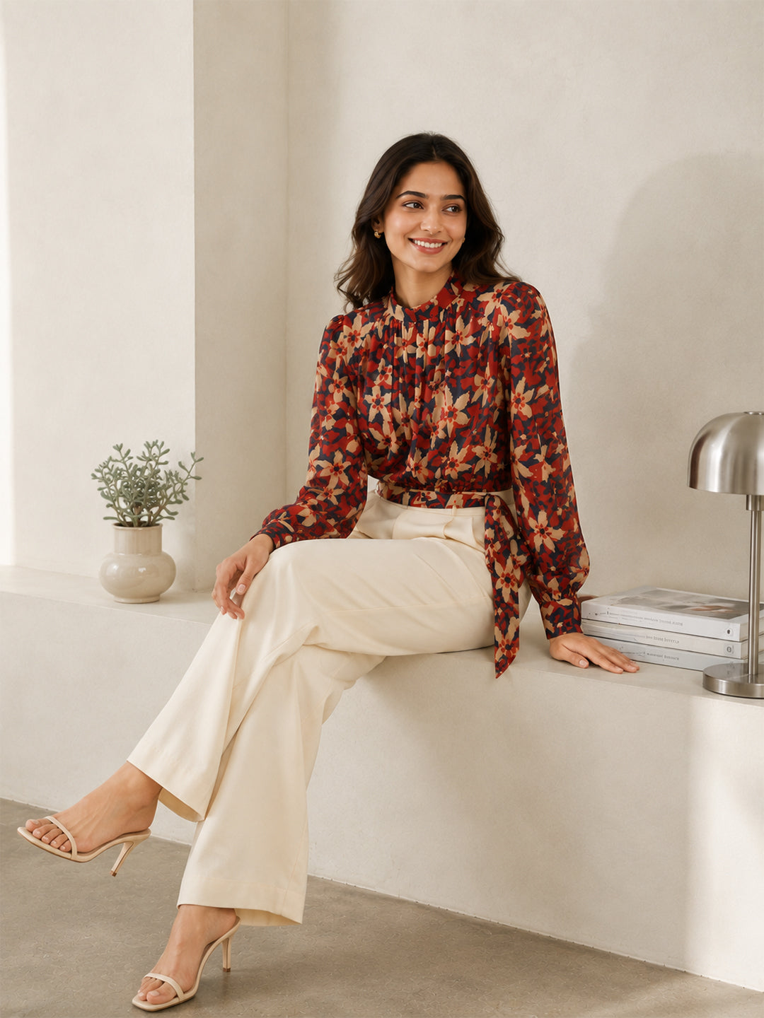 Multicolor Floral Print Top