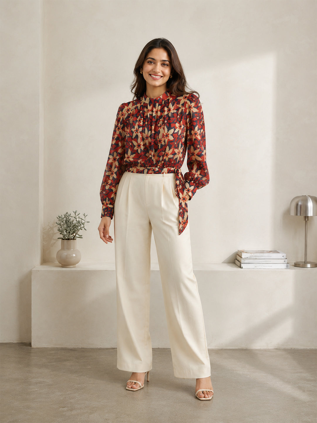 Multicolor Floral Print Top