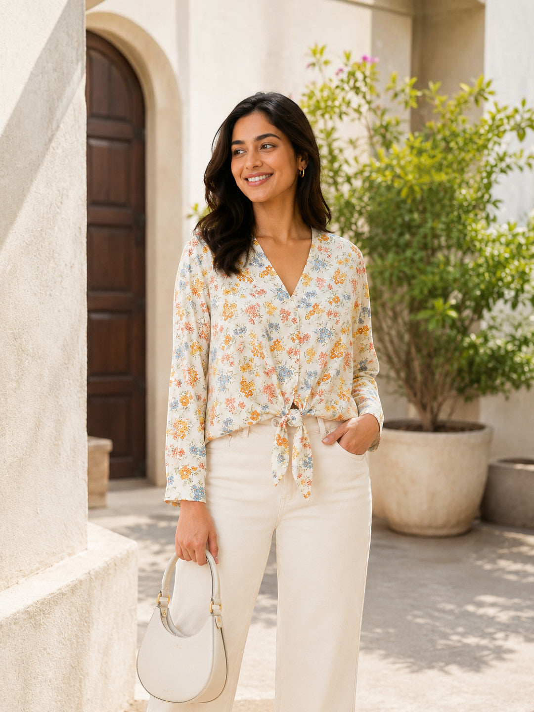 Multicolour Floral Print Top