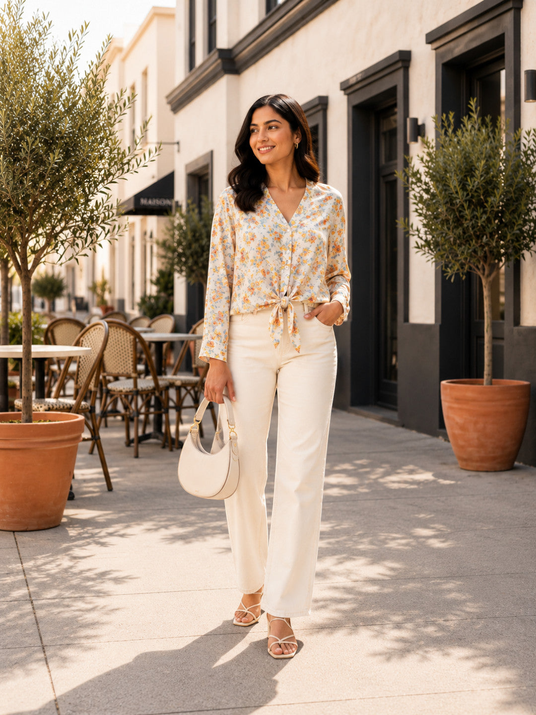 Multicolour Floral Print Top