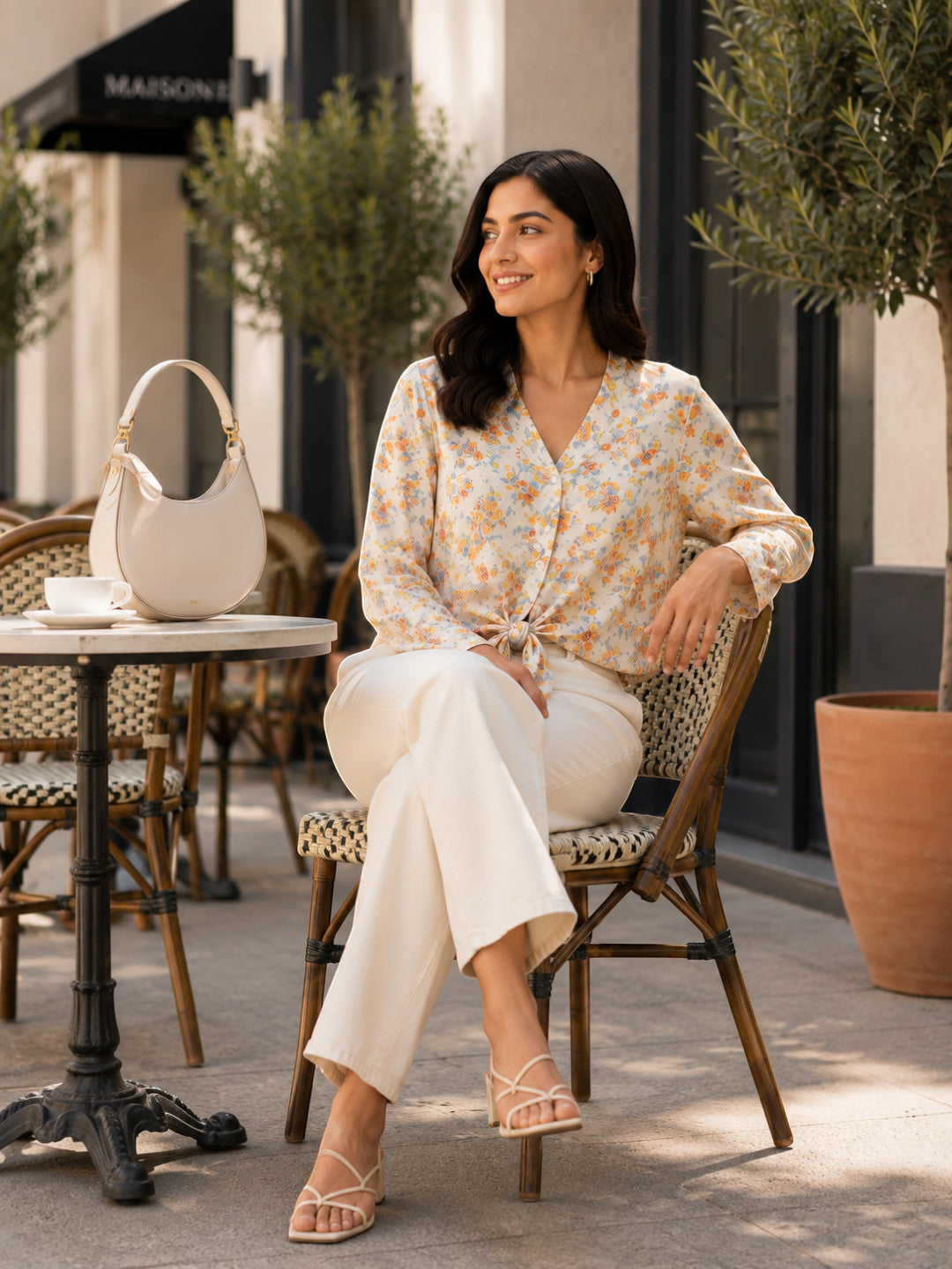 Multicolour Floral Print Top