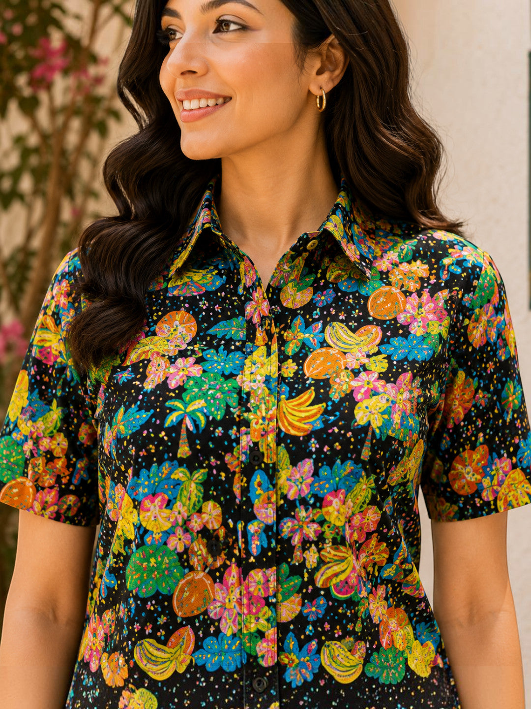 Multicolour Cotton Linen Co-Ord Set