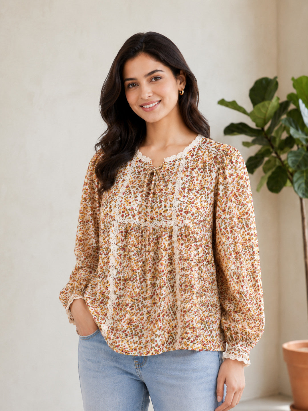 Women Multicolor Floral Top