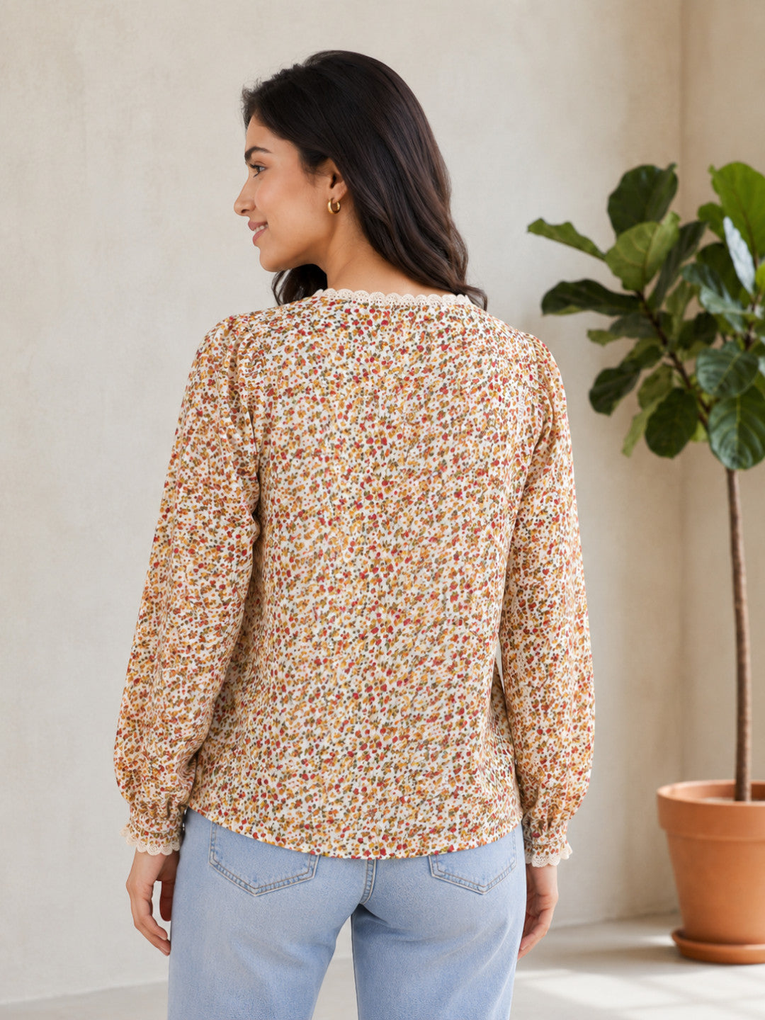 Women Multicolor Floral Top