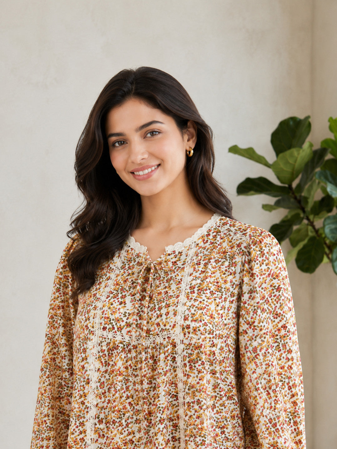 Women Multicolor Floral Top
