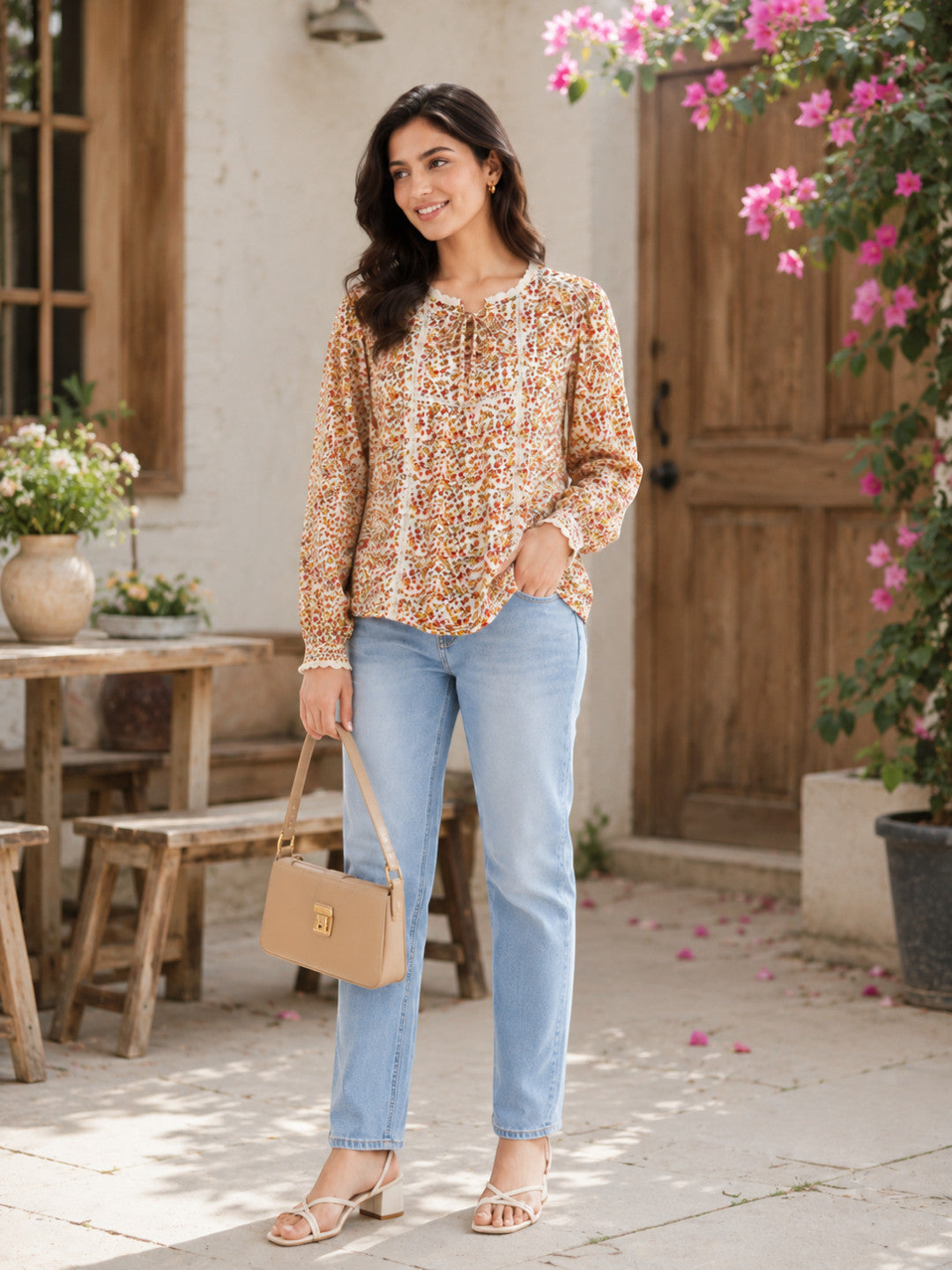 Women Multicolor Floral Top