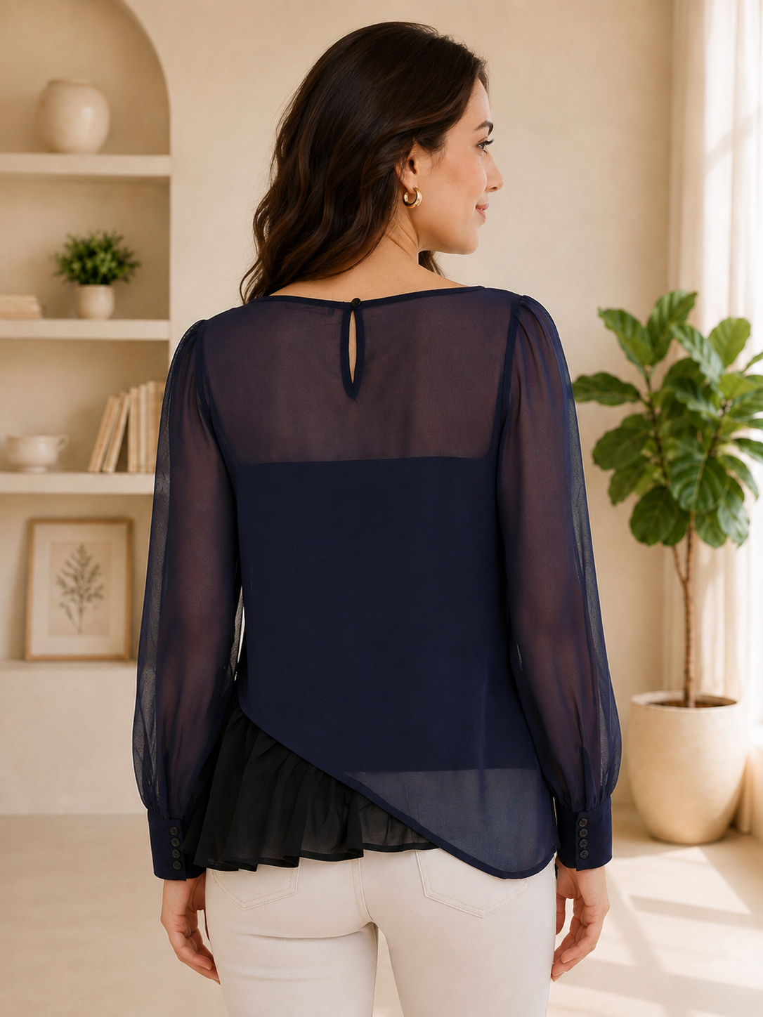 Women's Navy Top