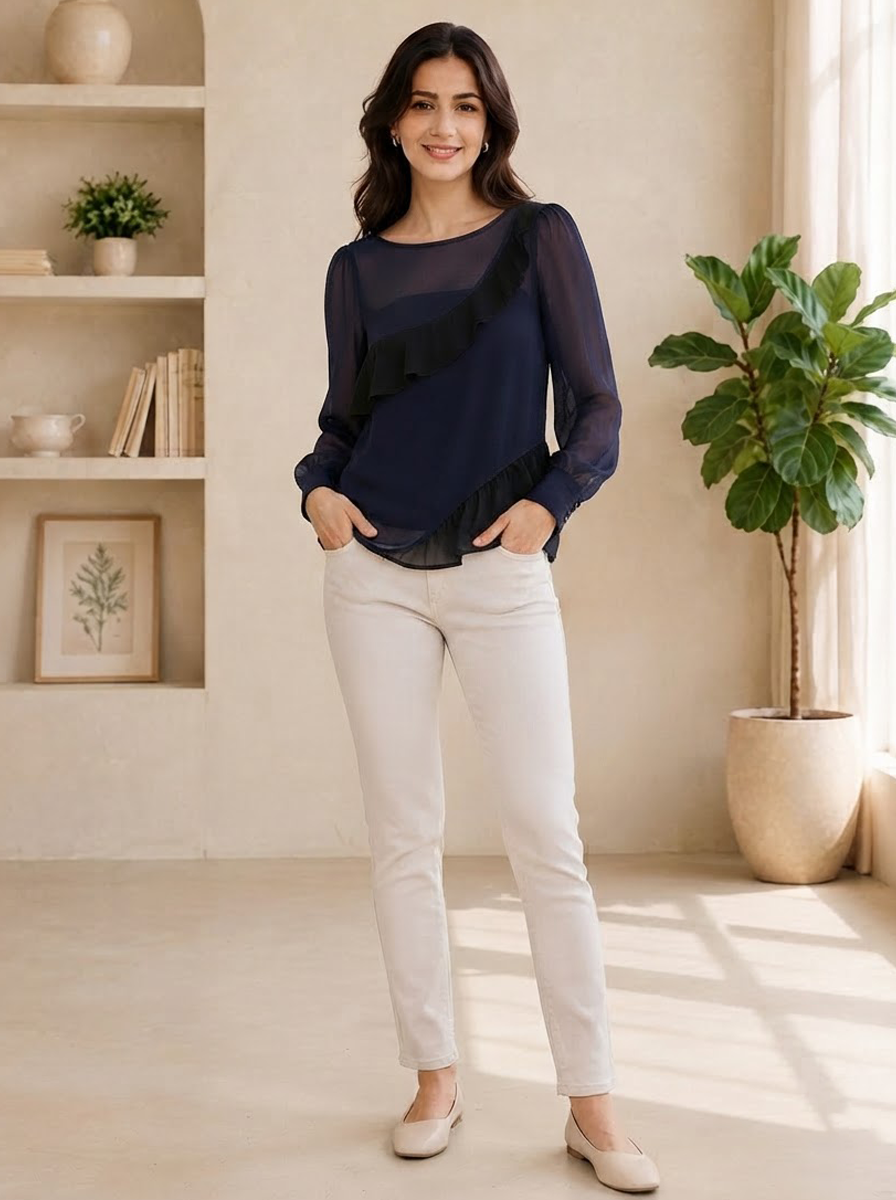 Women's Navy Top