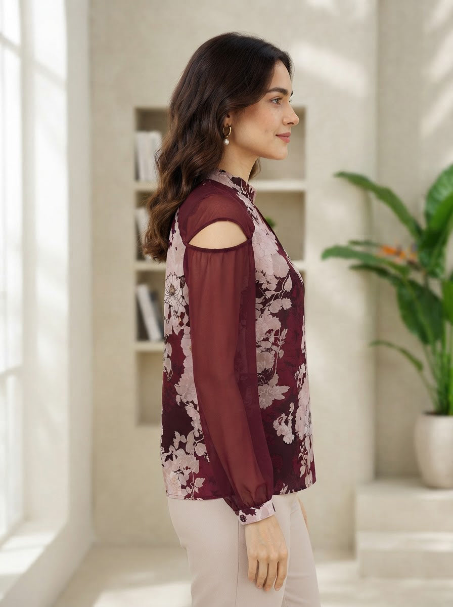 Women's Multicolor Floral Top