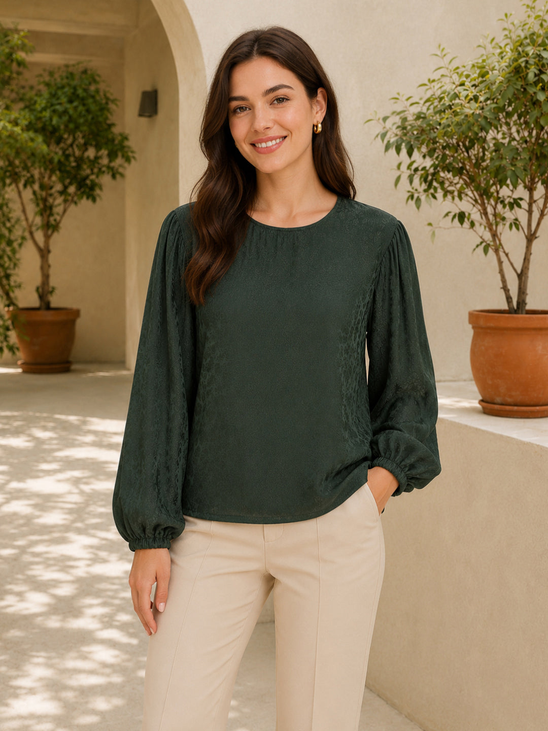 Women's Green Top