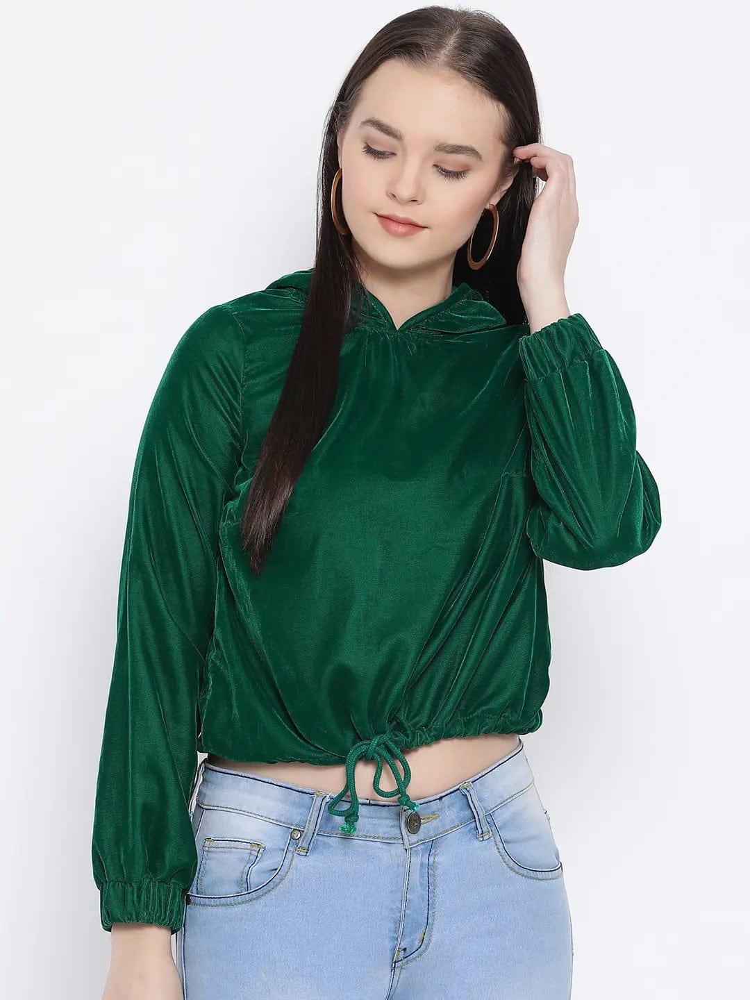 Women's Green Bomber Jacket