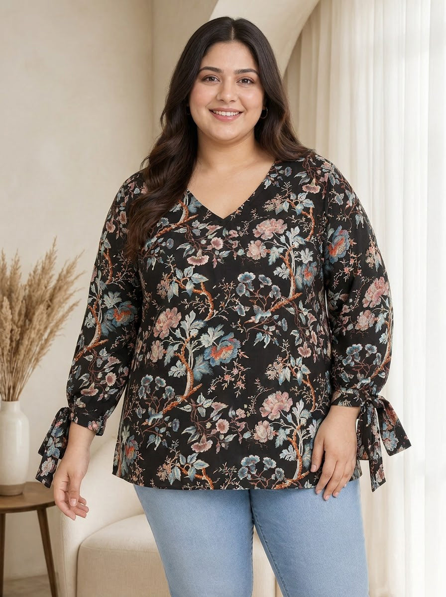 Plus Size Multicolor Top