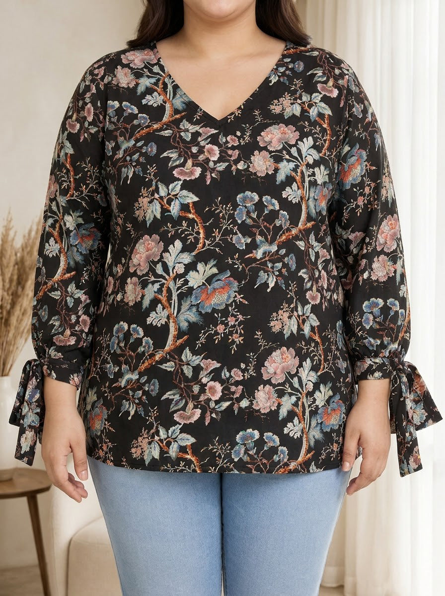 Plus Size Multicolor Top