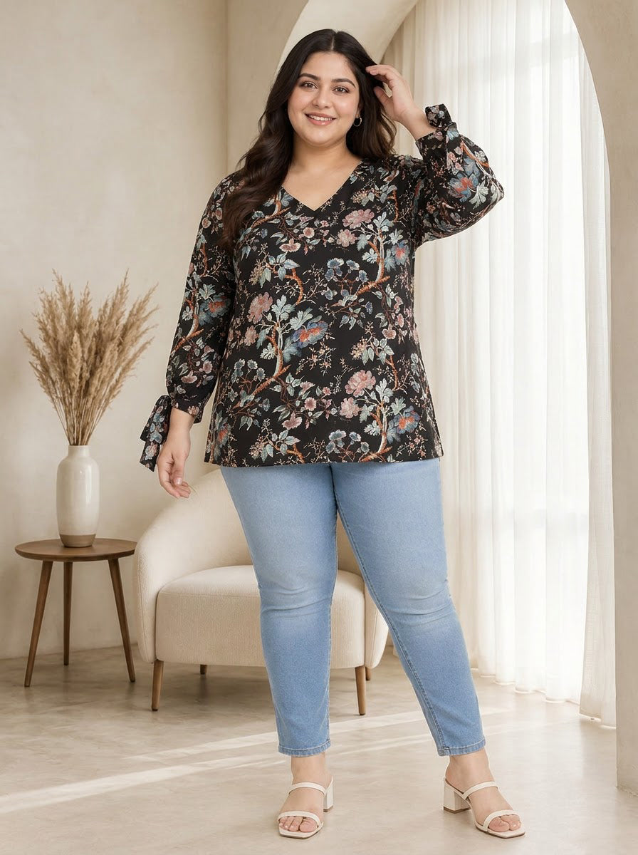 Plus Size Multicolor Top