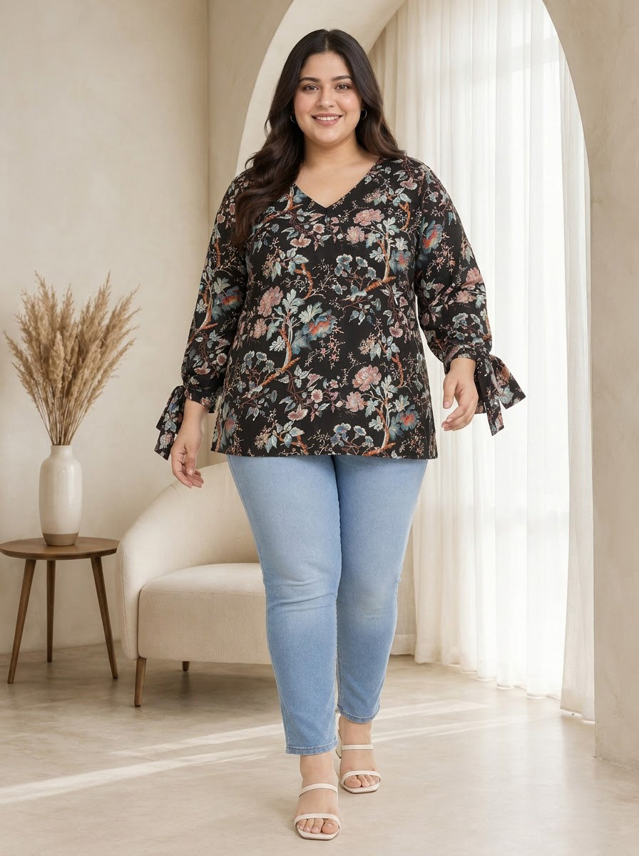 Plus Size Multicolor Top
