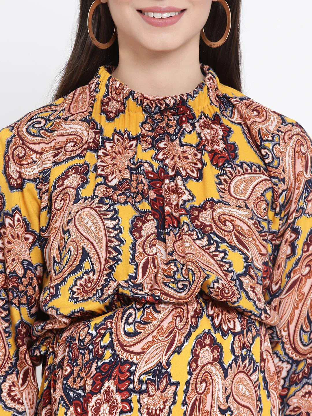 Women Multicolor Tropical Print Maternity Viscose Dress