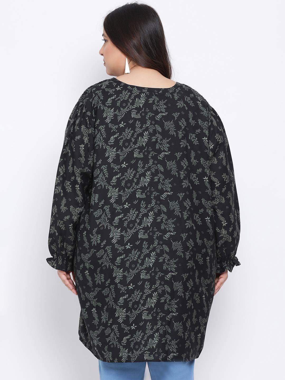 Plus Size Dark Green Tunic