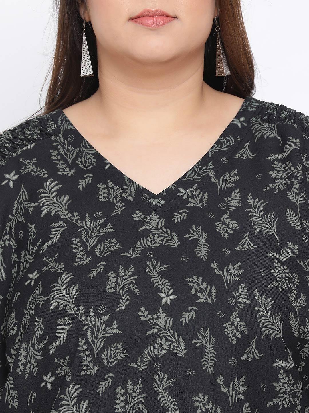 Plus Size Dark Green Tunic
