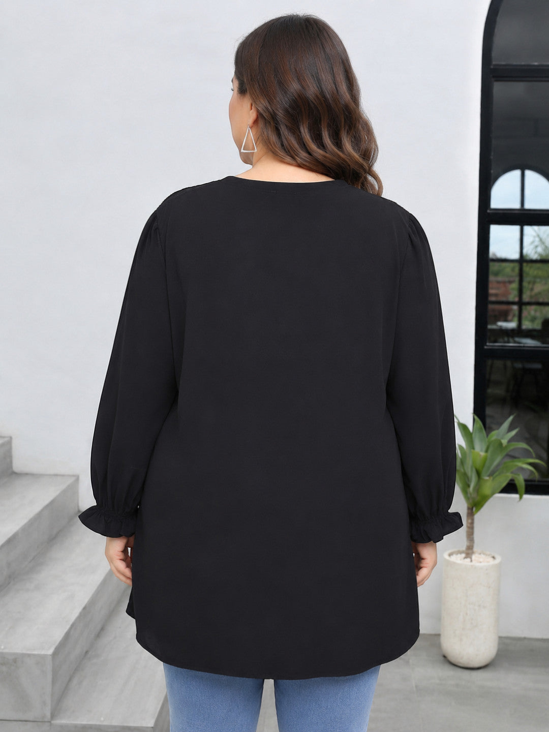 Plus Size Black Tunic