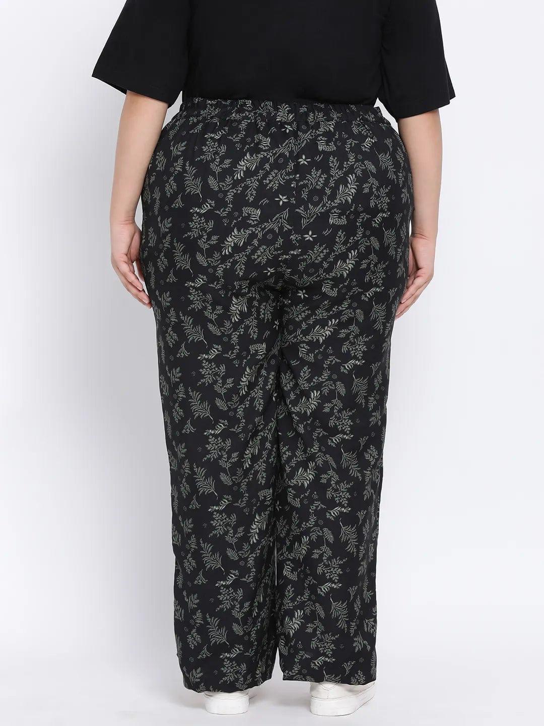 Floral Fire Plus Size Women Pant - oxolloxo