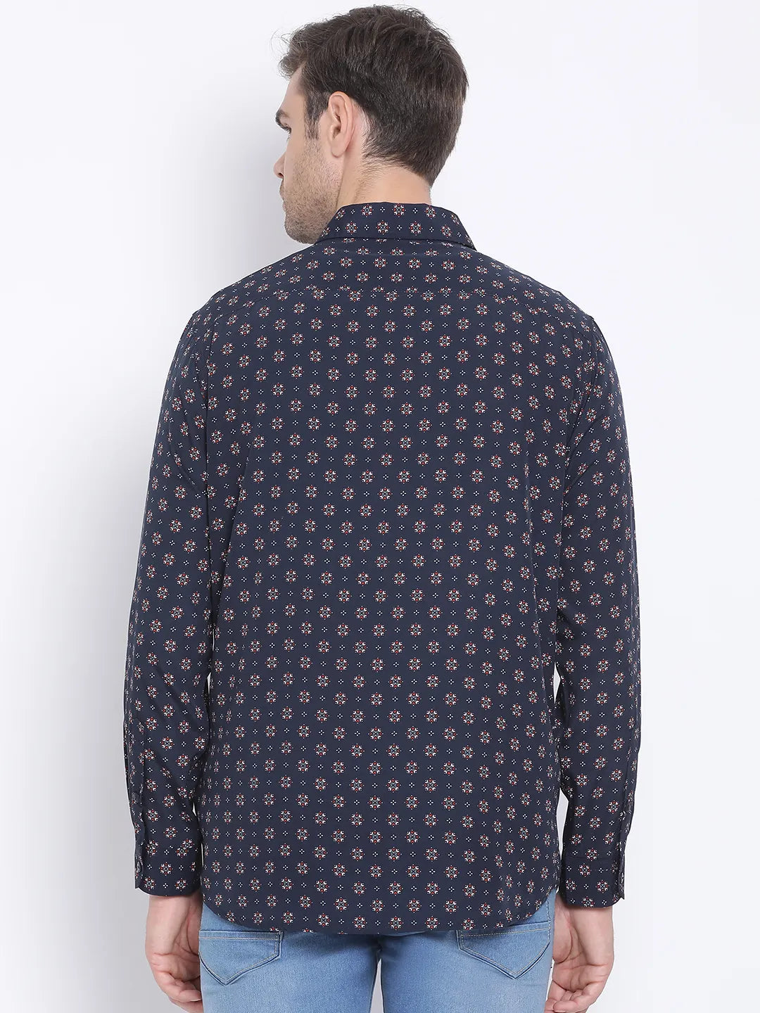 Navy Graphic Men Shirt