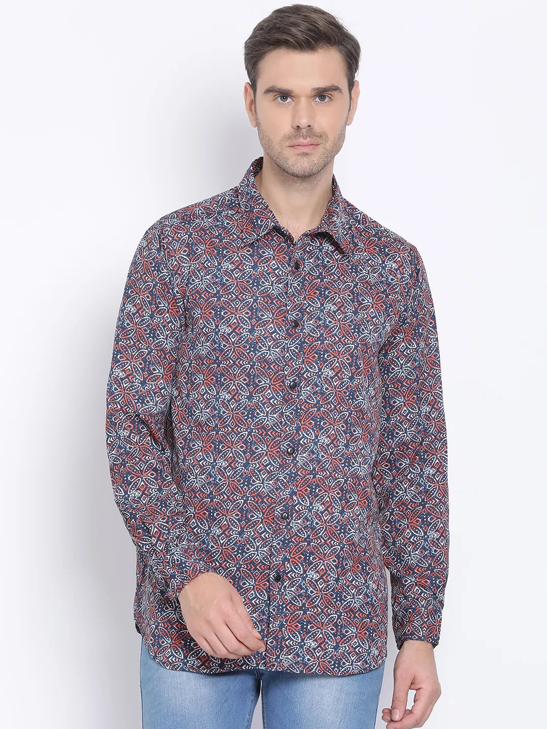 Multiclor Graphic Nero Men Shirt