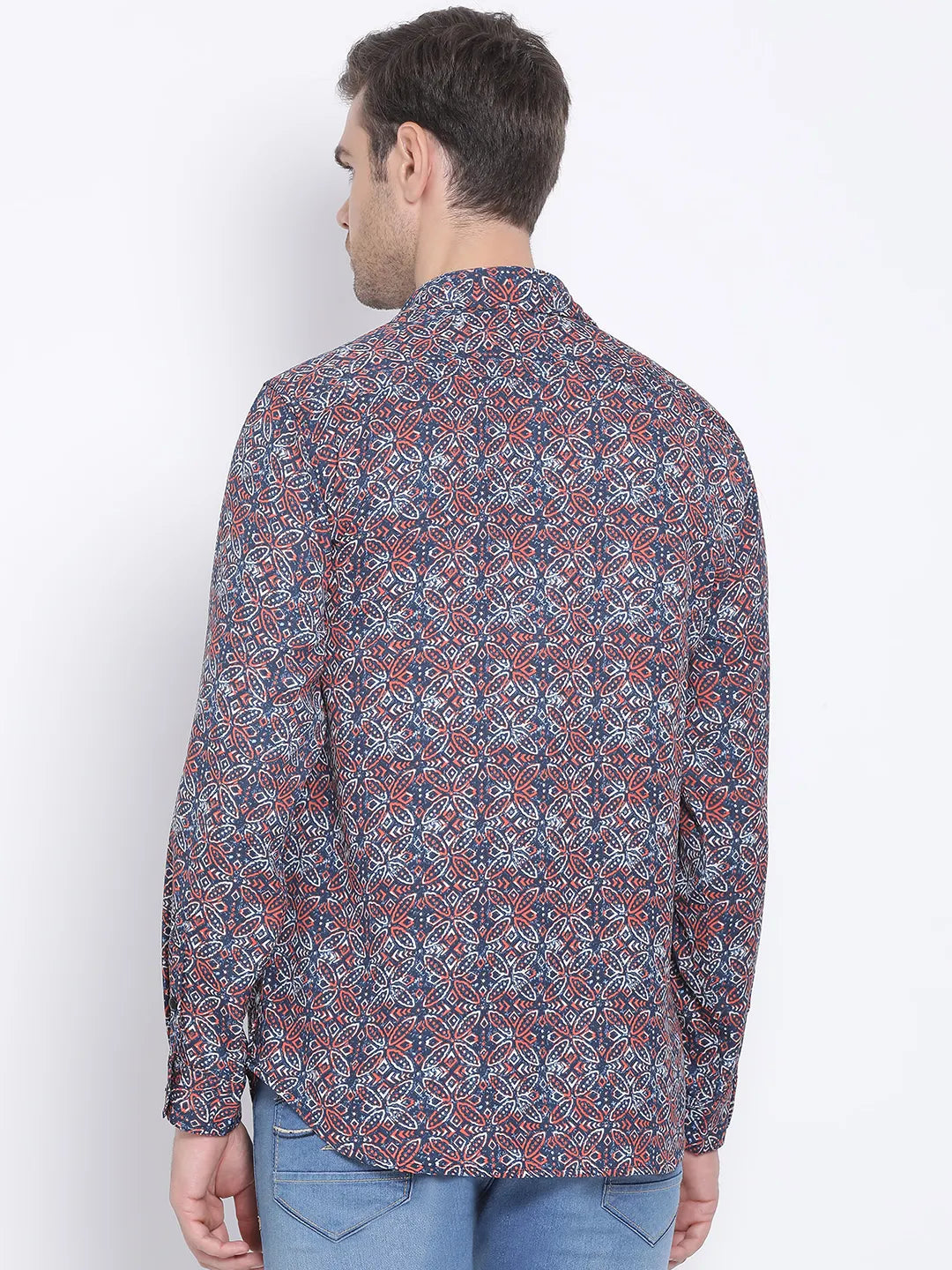 Multiclor Graphic Nero Men Shirt