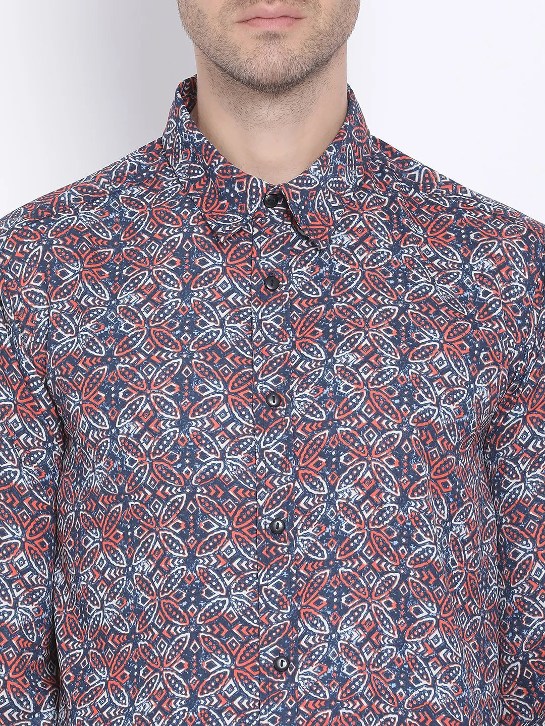 Multiclor Graphic Nero Men Shirt
