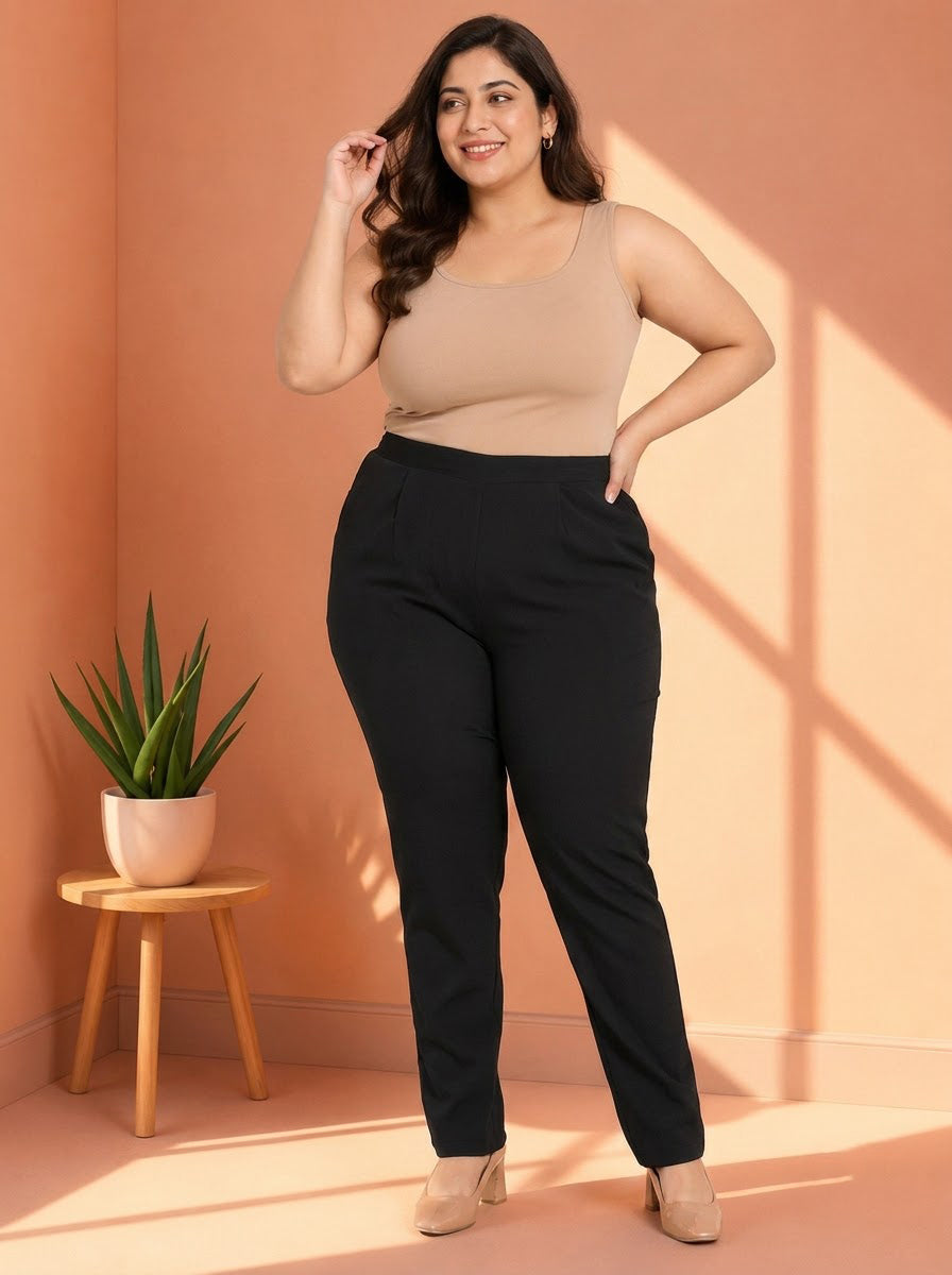 Plus Size Black Pant