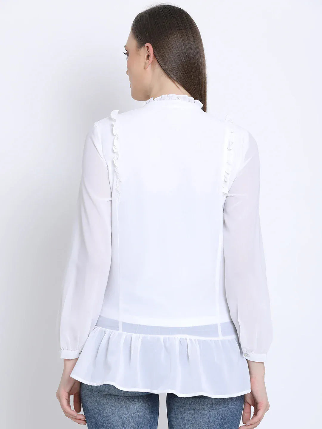 Women White Maternity Top