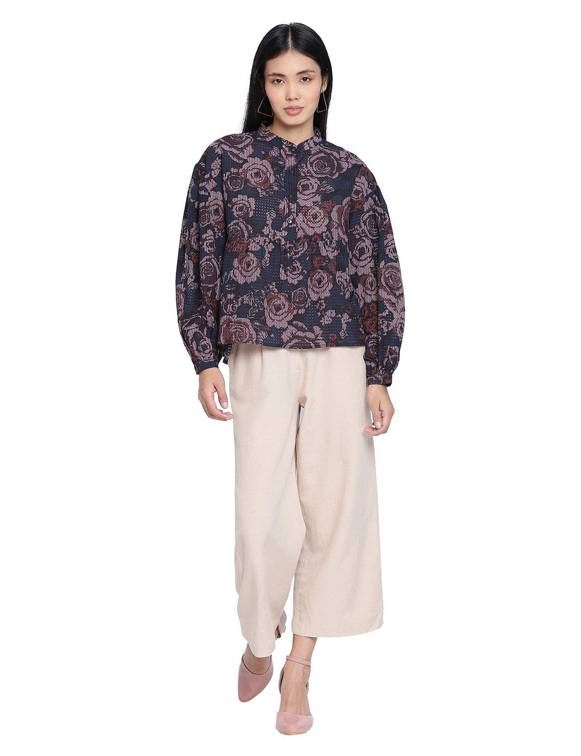 Aqose Black Printed Women Top - oxolloxo