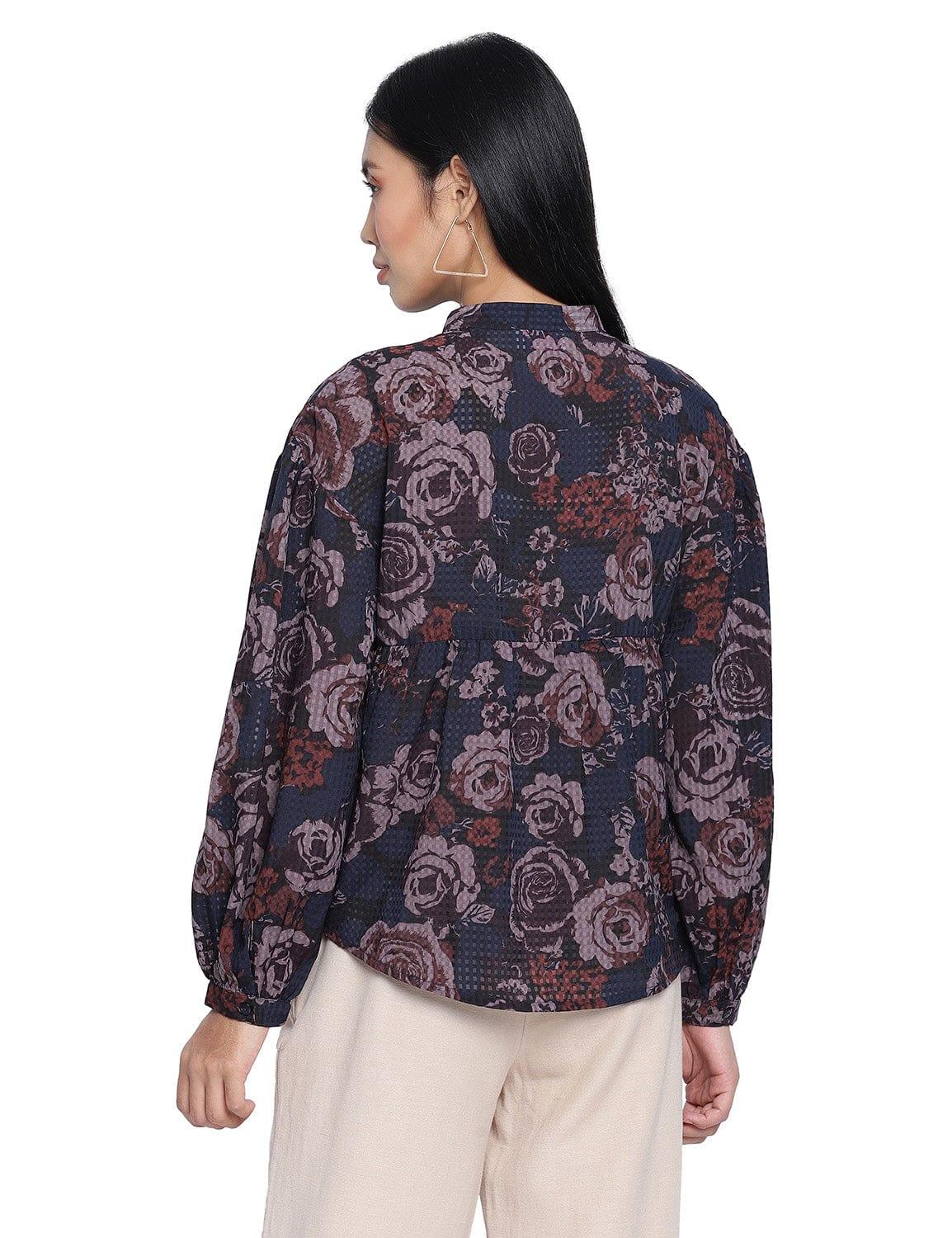 Aqose Black Printed Women Top - oxolloxo