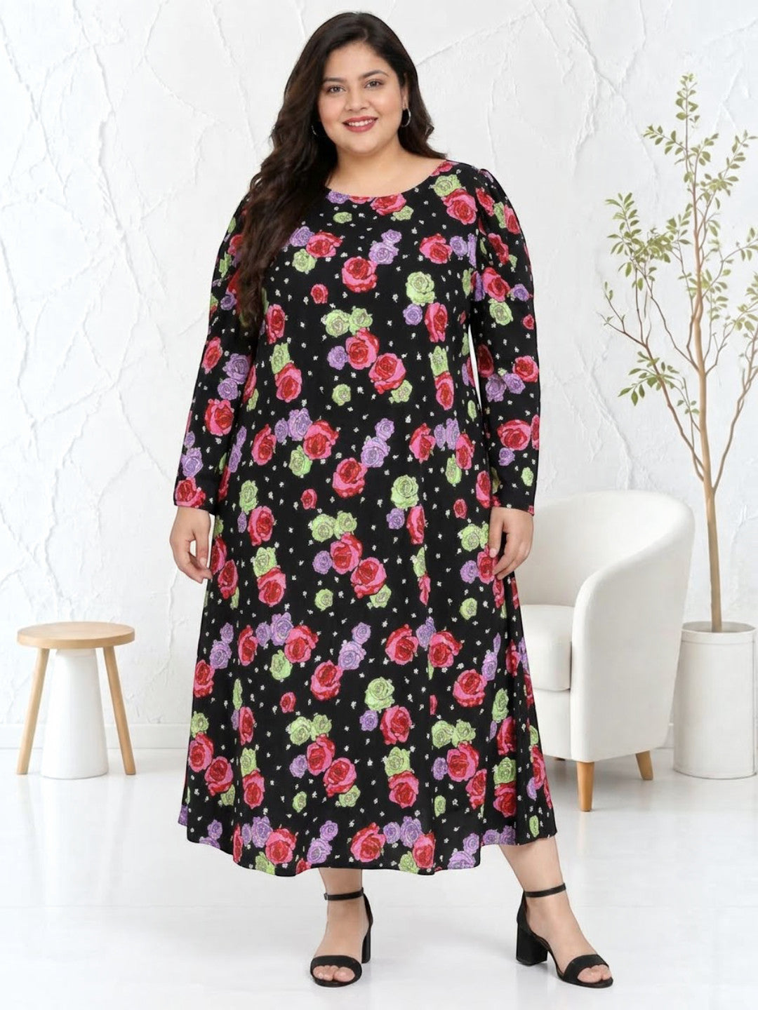 Plus Size Multicolor Dress
